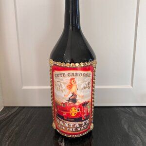 Handmade Custom UpCycled Pinup Bottle LIghts